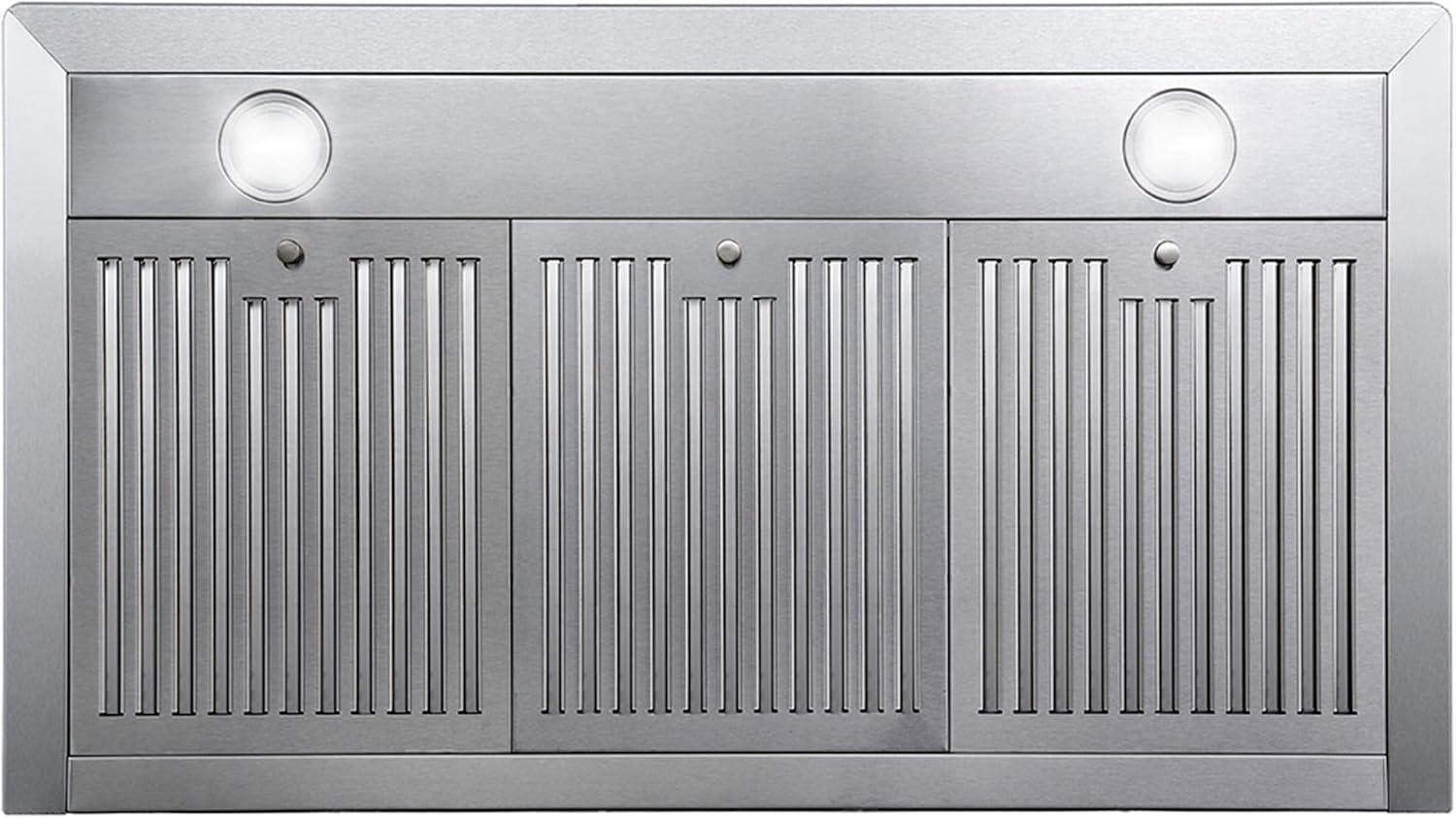 Cosmo Campana Extractora de Montaje en Pared de 36 Pulgadas en Acero Inoxidable con Iluminación LED y Filtros Permanentes