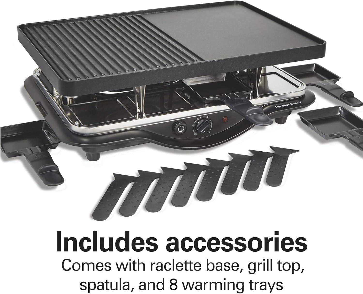 Hamilton Beach 31612-MX 1300 Watt Raclette Party Grill