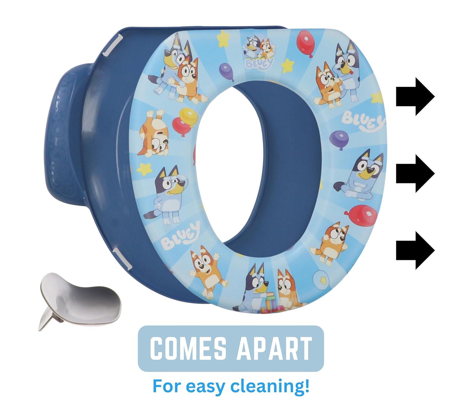 Bluey Soft Potty Seat - Potty Training Toilet Seat, Soft Cushion, Baby Potty Training, Safe, Easy to Clean C33