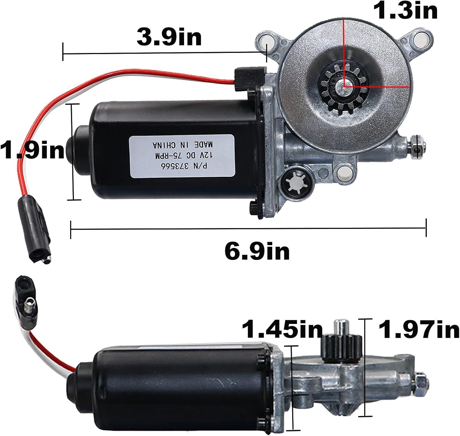 Universal 12-Volt DC RV Power Awning Motor Replacement