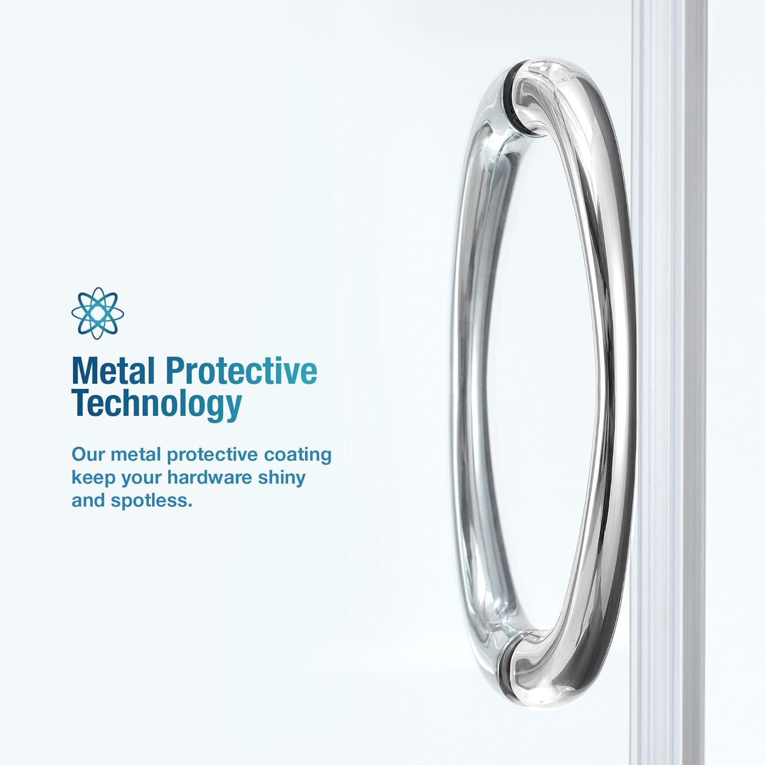 OVE Decors Breeze 35 in. Round Shower Kit w/ Clear, Base