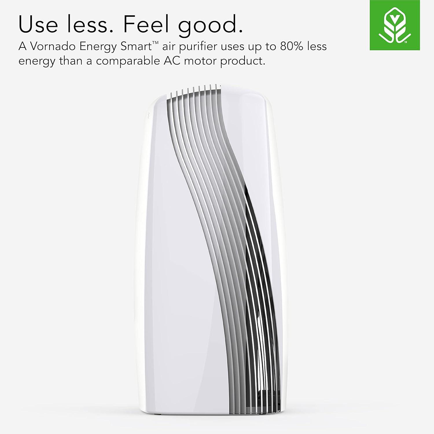 Vornado PCO575DC Energy Smart Air Purifier White: True HEPA, Germicidal UV, 8 Settings, 100-300 sq. ft. Coverage