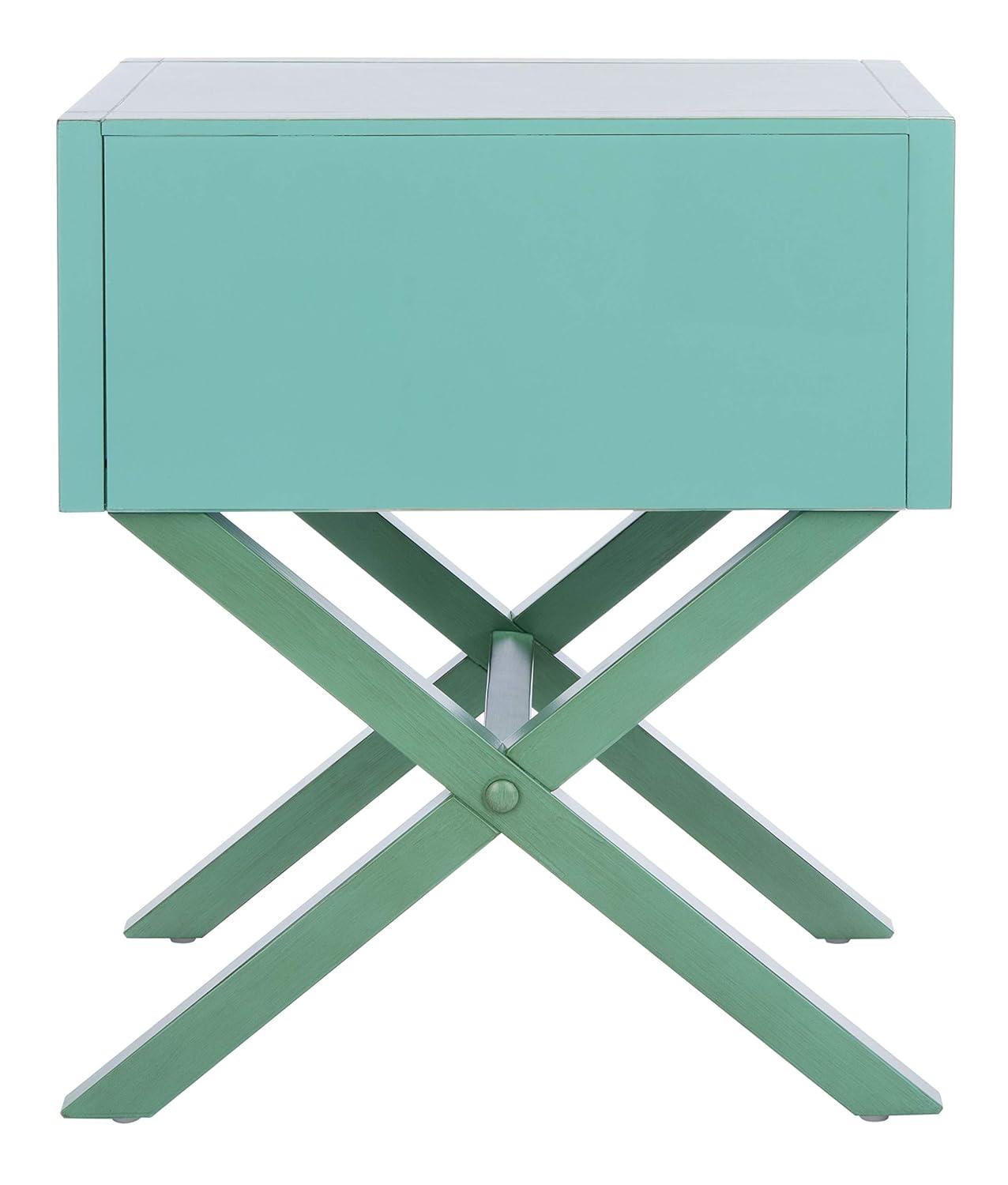 Odilia 1 Drawer Nightstand - Turquoise - Safavieh.