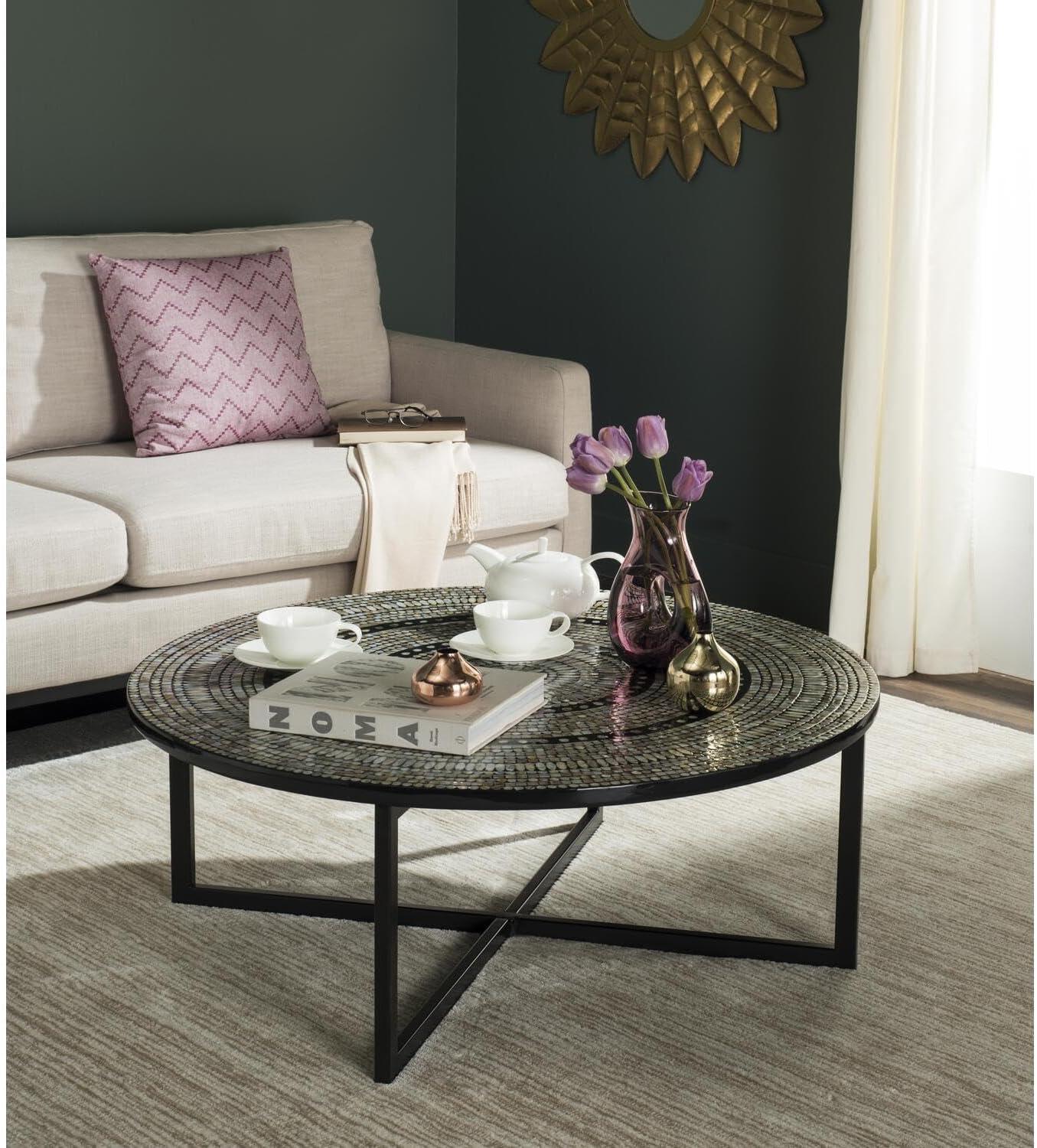 Cheyenne Coffee Table - Black - Safavieh