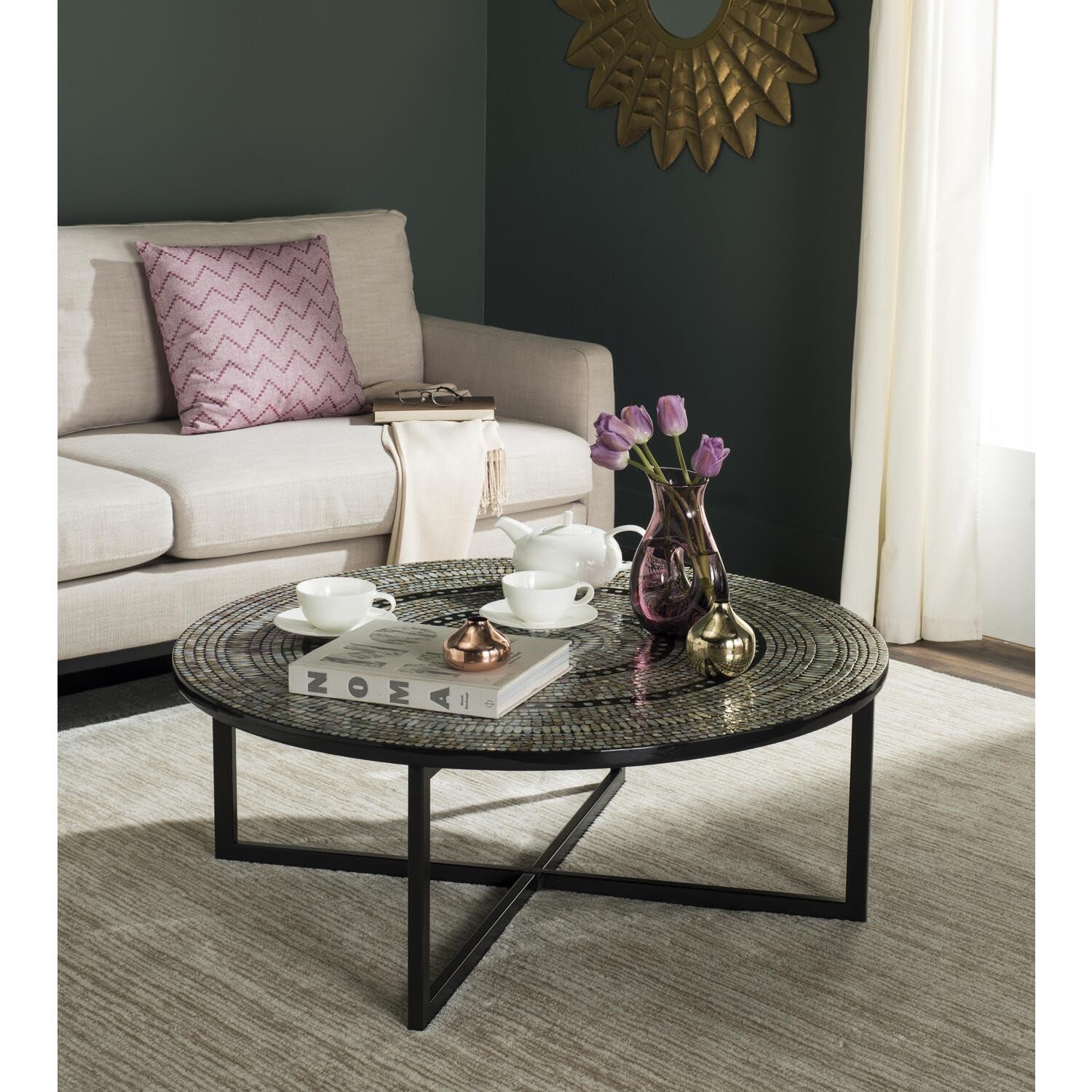 Cheyenne Coffee Table - Black - Safavieh