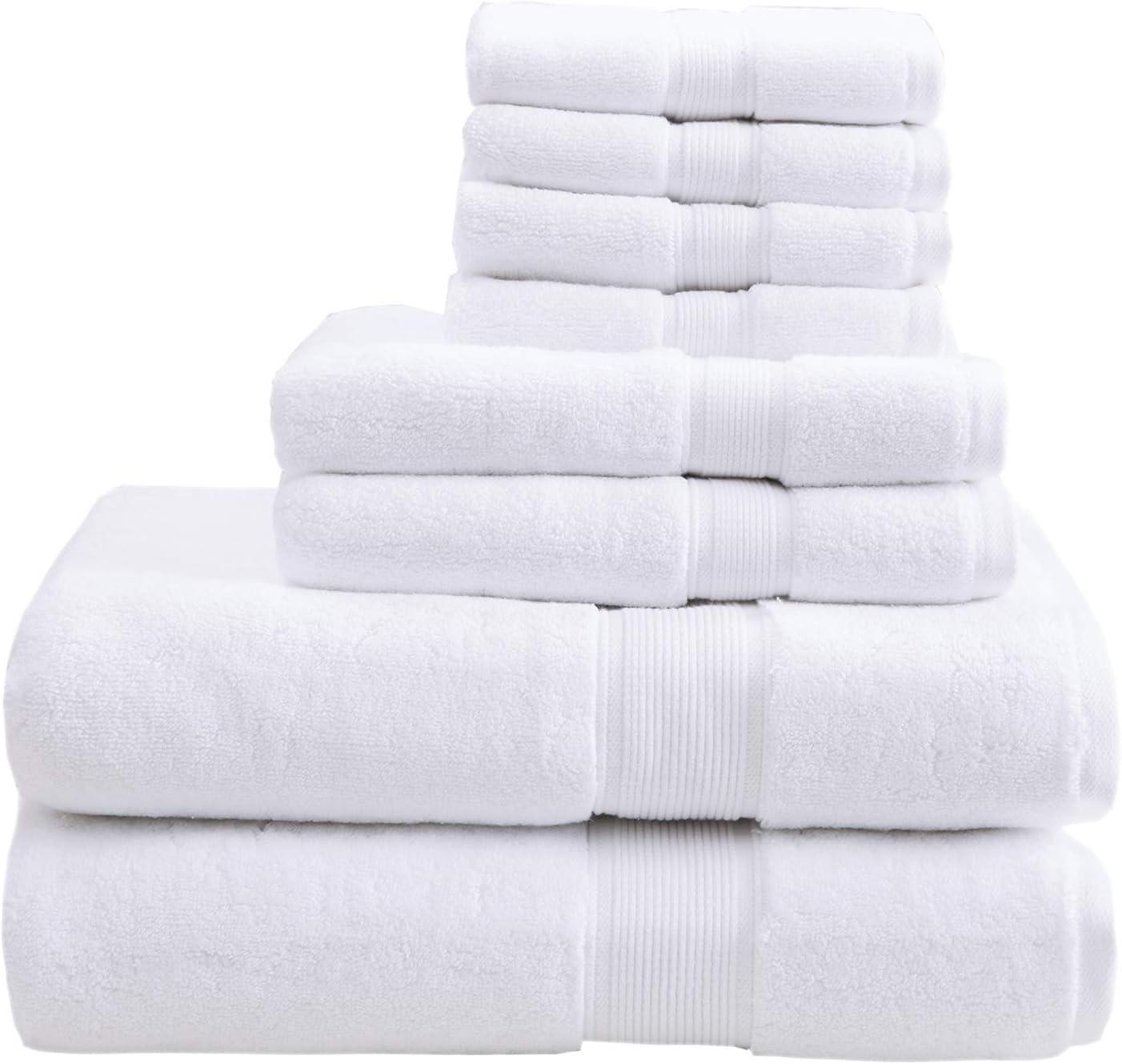 8pc Cotton Bath Towel Set