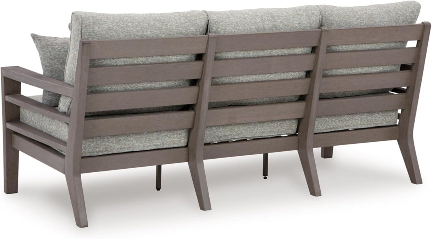 Ashley Furniture Hillside Barn Gray & Brown Outdoor Sofa with Cushion