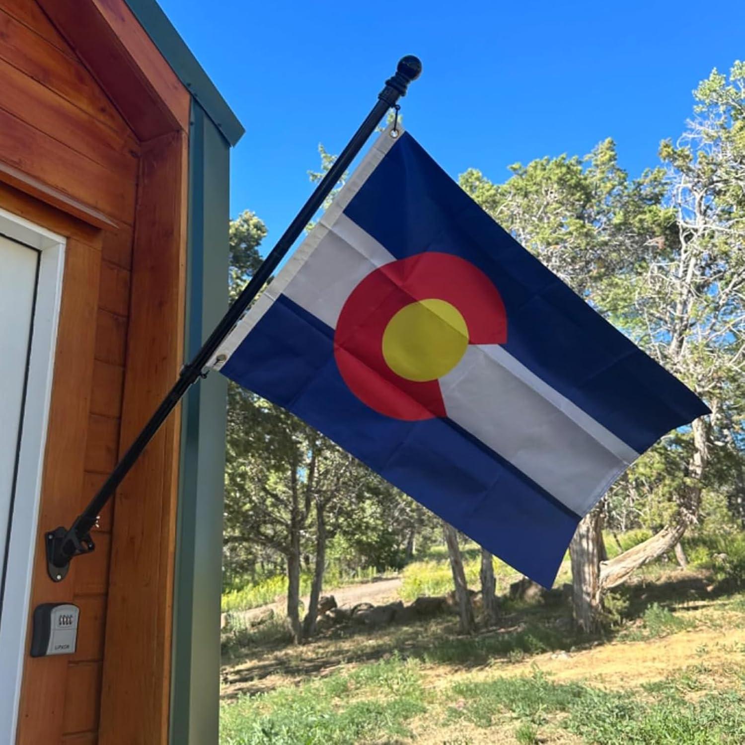 Colorado State Flag Polyester Fiber 3x5 Feet Flag, Bright Colors And Anti-ultraviolet Fade Flag Indoor Outdoor Banner