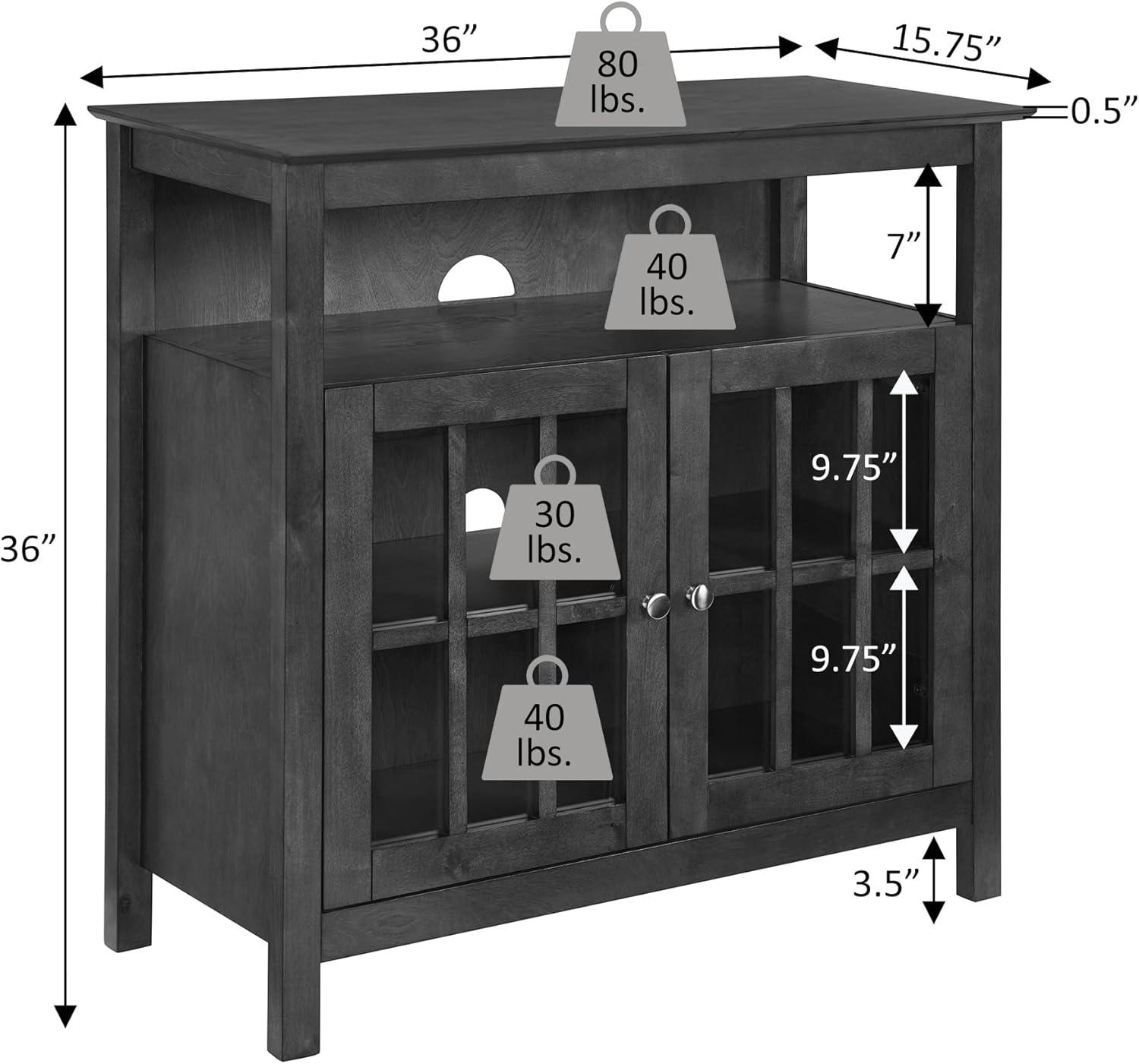 Big Sur Highboy TV Stand, White
