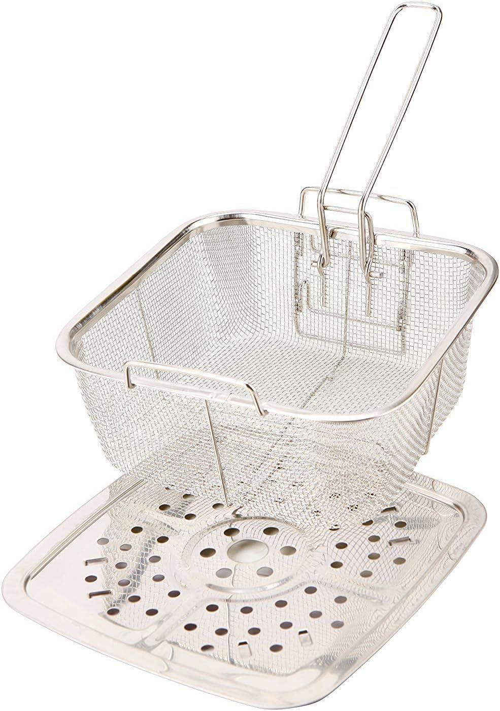 5-Piece Non-Stick Copper Infused Ceramic Titanium 9.5" Square Casserole Fry Pan Set