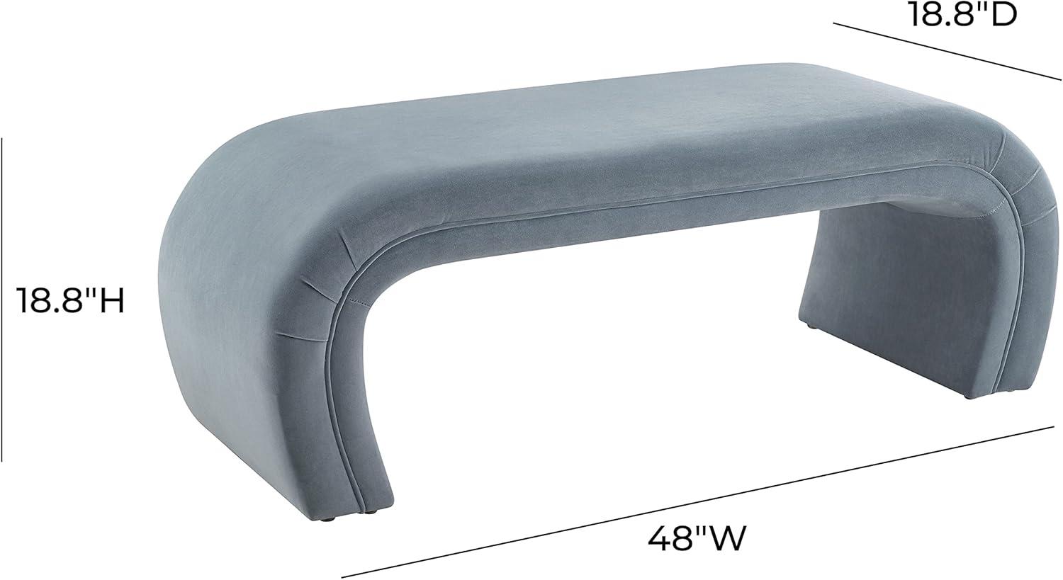 TOV Furniture Kenya Polyester Upholstered Bench