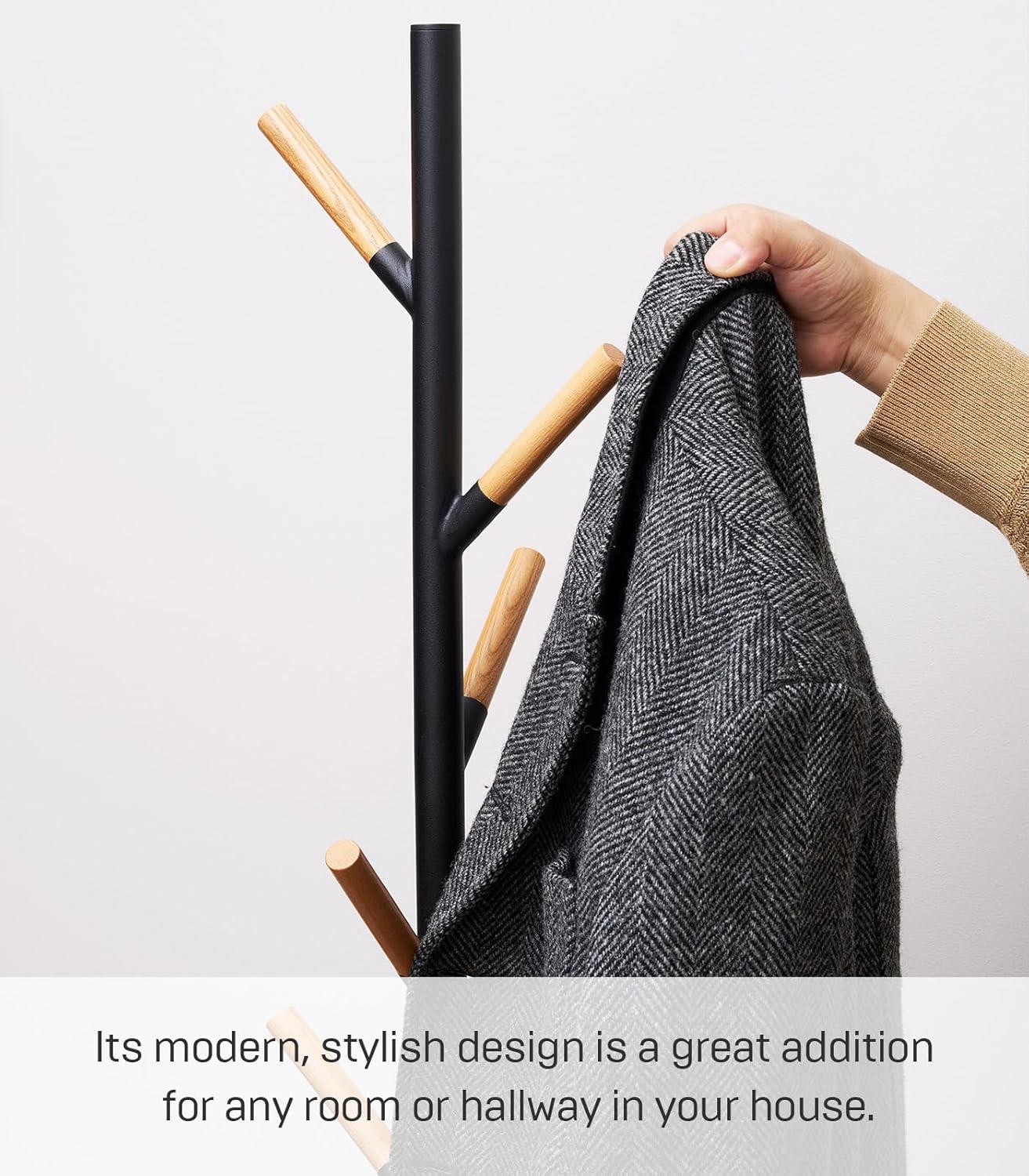 Yamazaki Home Coat Hanger, Steel, Weighted Base