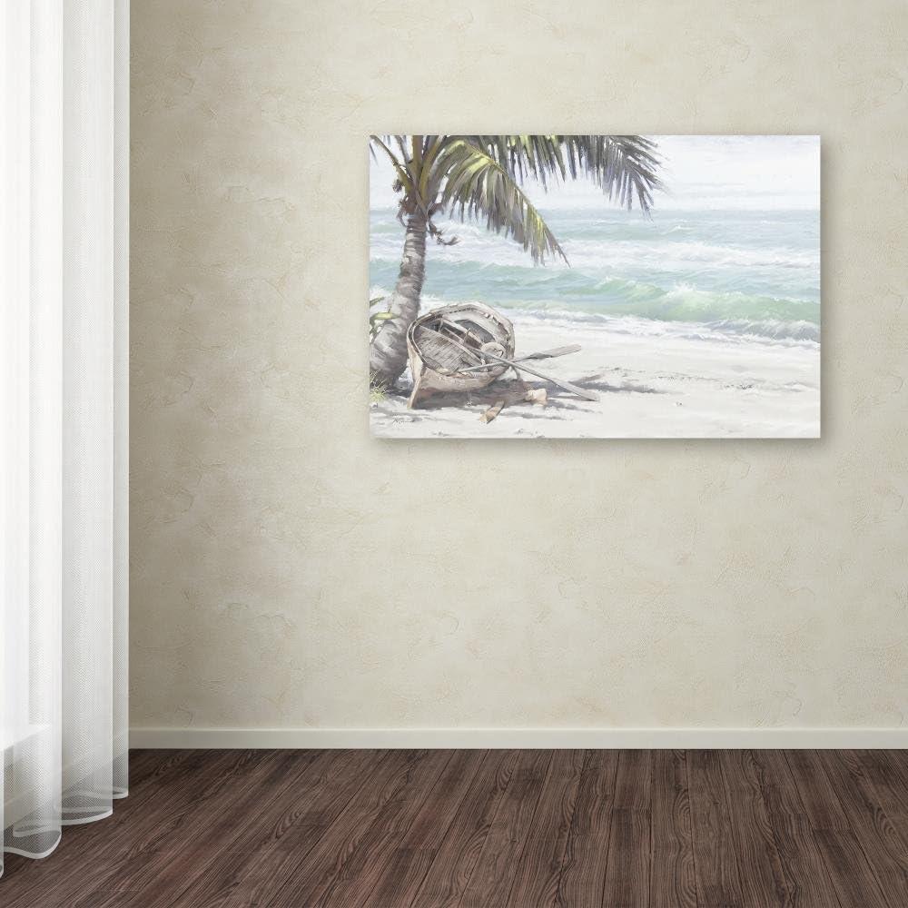 Trademark Fine Art 'Boat on Beach' Canvas Art by The Macneil Studio