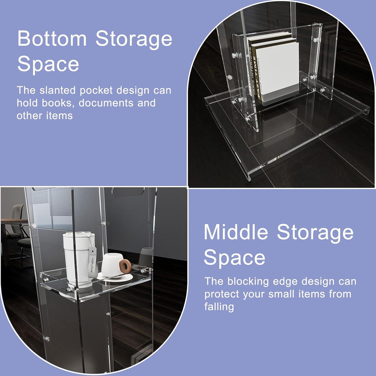 VEVOR 47.2'' Bamboo Full Podium