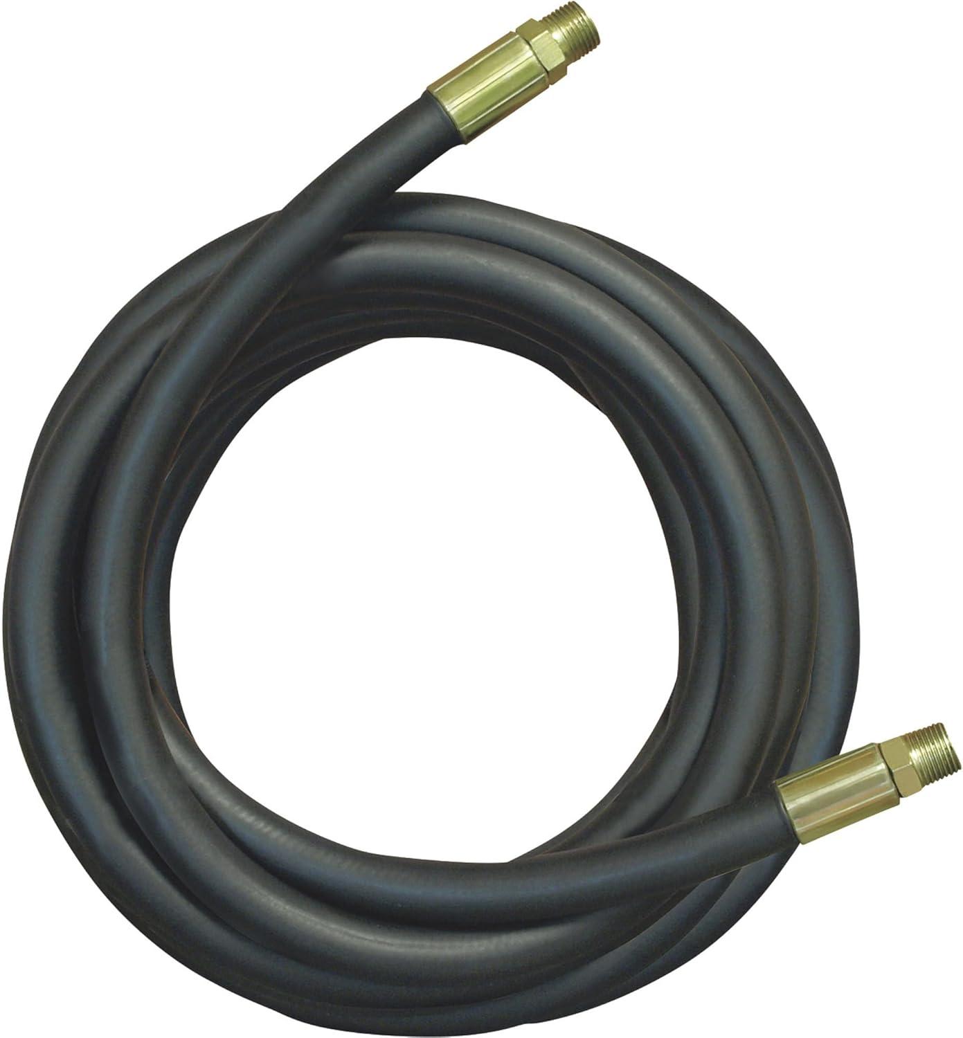 Black 60-Inch 2-Wire Hydraulic Hose with Brass Fittings