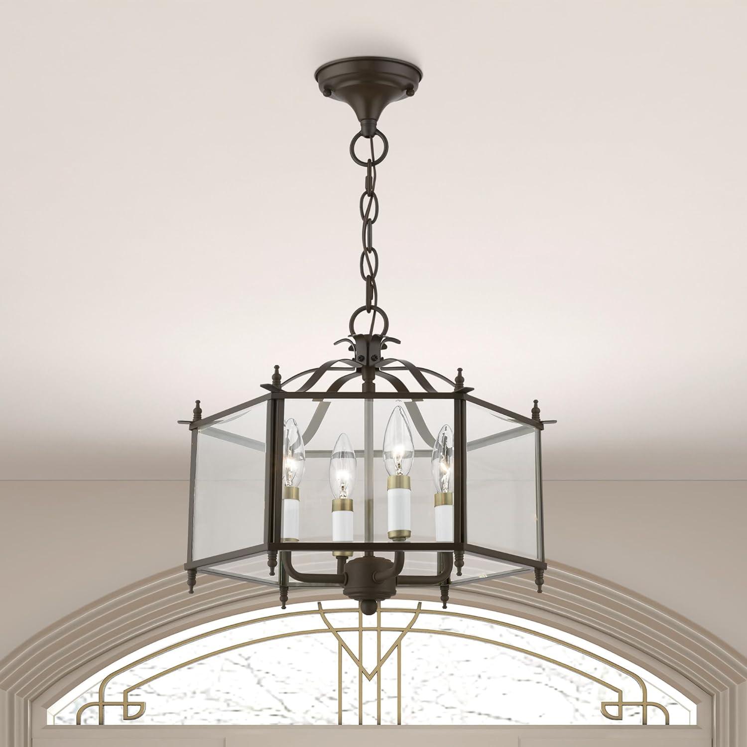 Livex Lighting Livingston 4 - Light Pendant in  Polished Brass