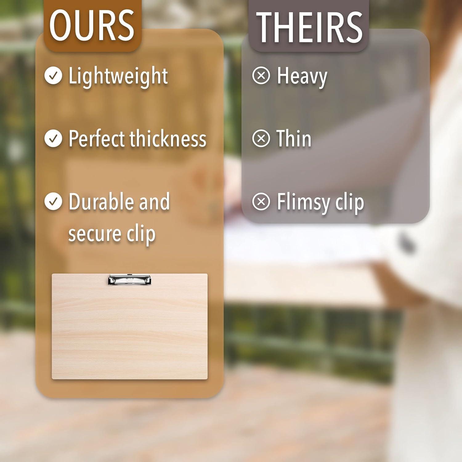 Mr. Pen Wooden Clipboard, 11.5" x 17"