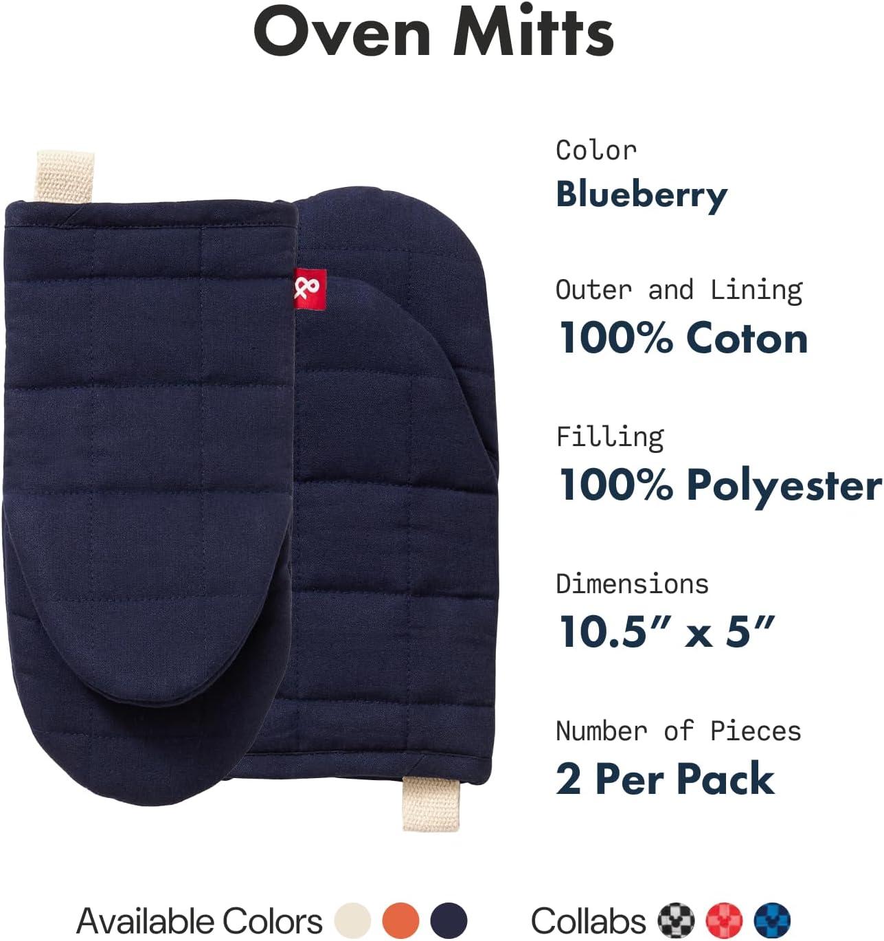 10+1%2f2%22+Puppet+Oven+Mitt+-+Cotton%2c+Blueberry+Blue