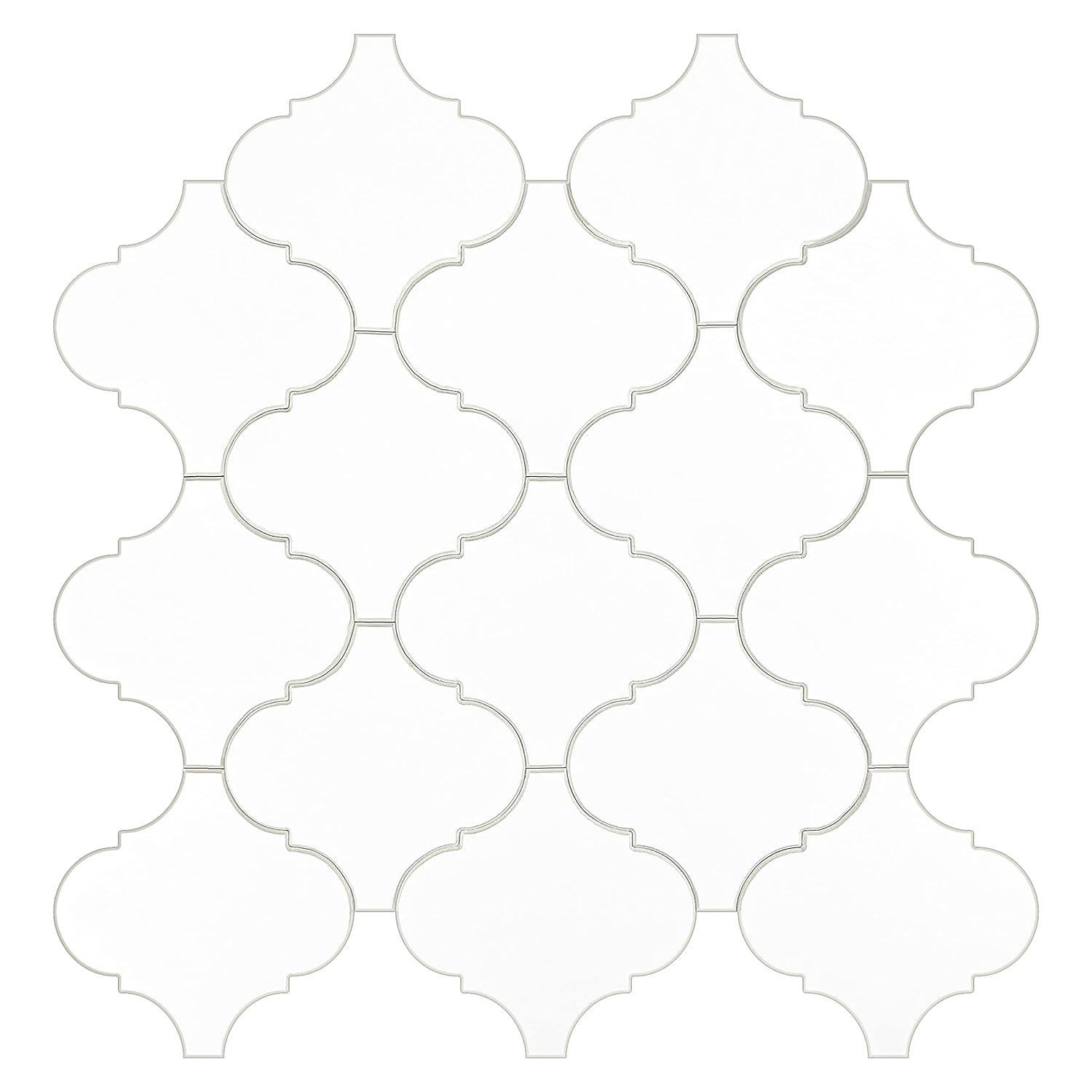 Avant Decor Sample- Zurich White 4-in x 4-in Look Wall Tile