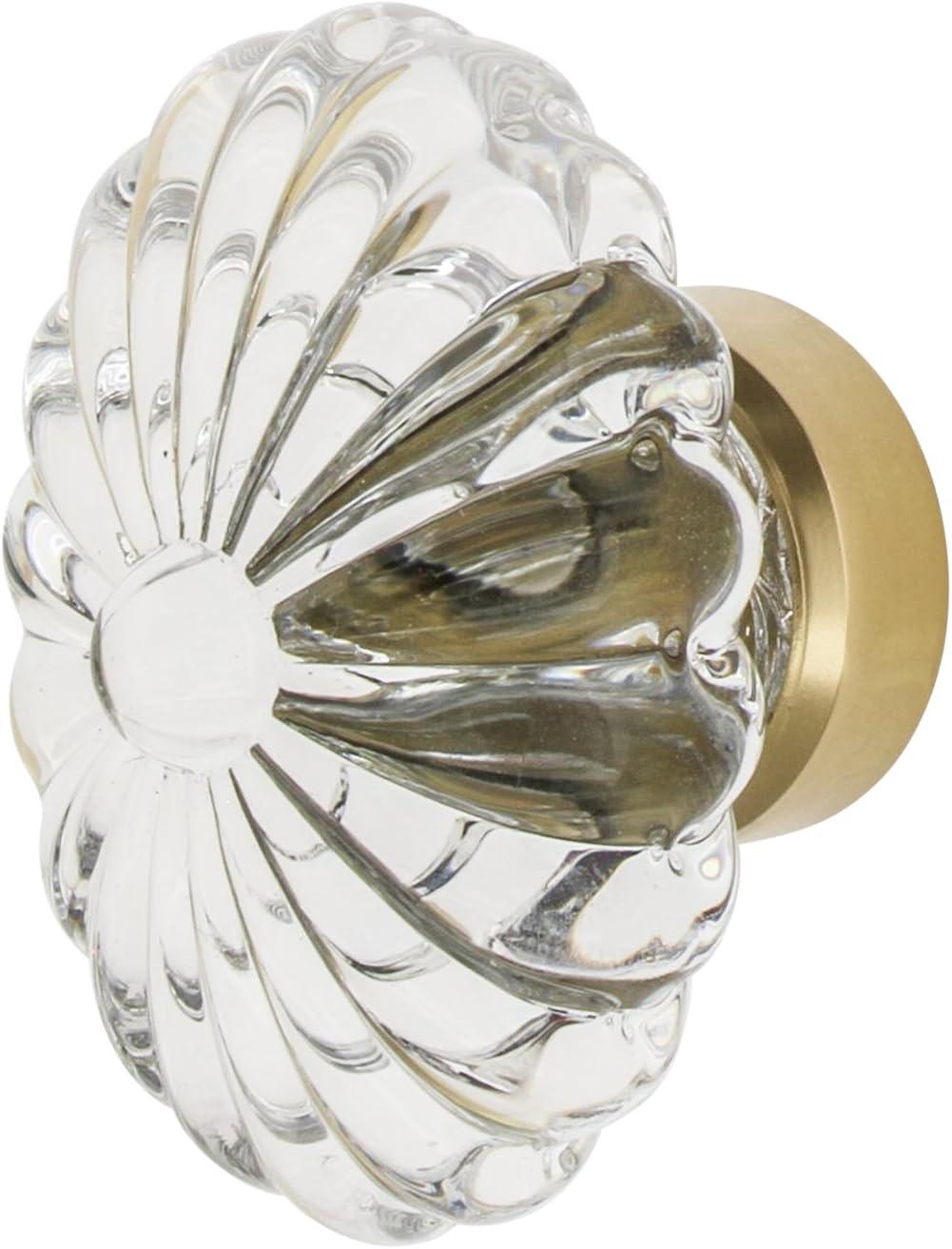 Nostalgic Warehouse Oval Fluted Crystal 1 3/4" Cabinet Knob