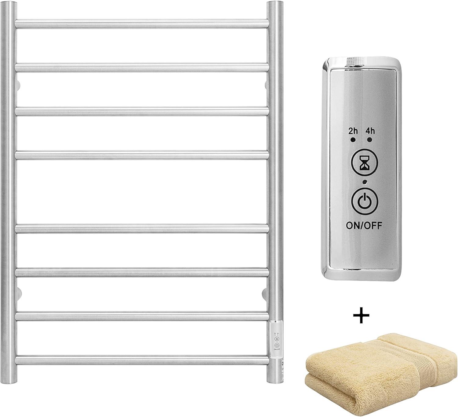 Brushed Nickel Wall Mounted Stainless Steel Electric Towel Warmer