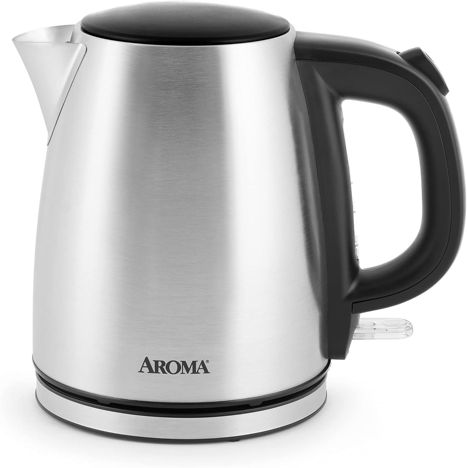 Aroma 1.0-Liter Stainless Steel Electric Kettle