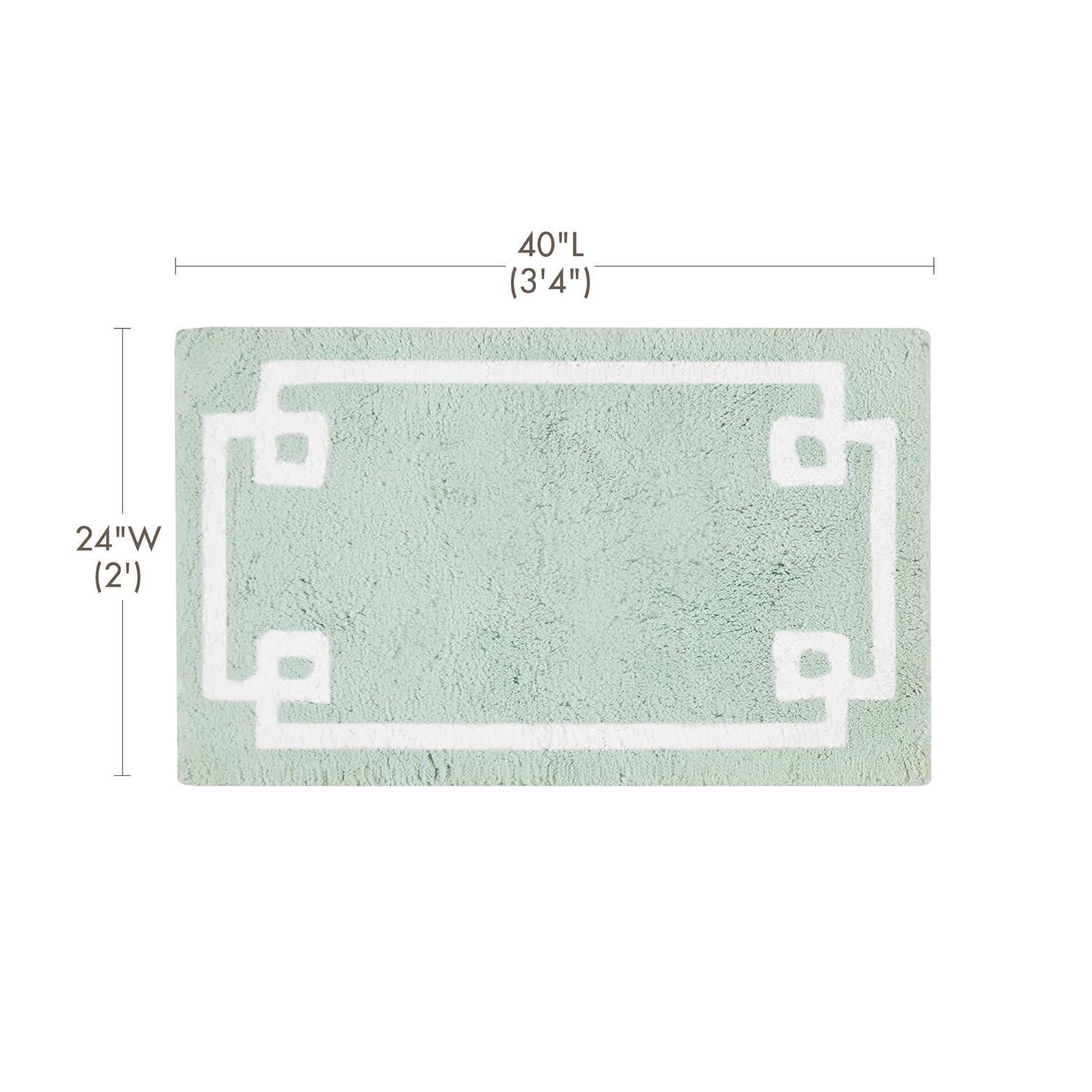 Madison Park 100% Cotton Tufted Bath Rug with Non-Slip Backing