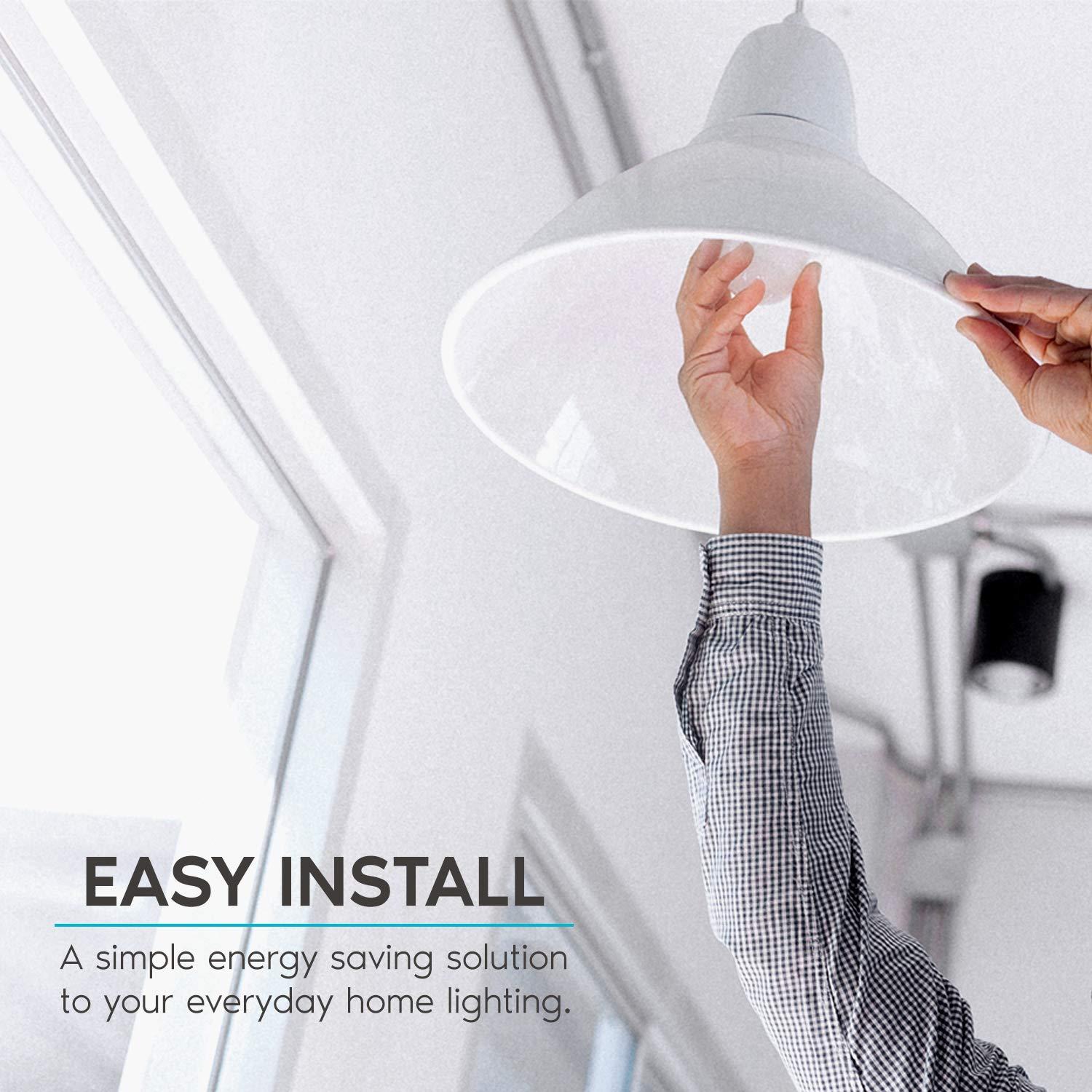 Luxrite 60 Watt Equivalent A19 GU24/Twist And Lock Dimmable LED Bulb LR21462-24PK