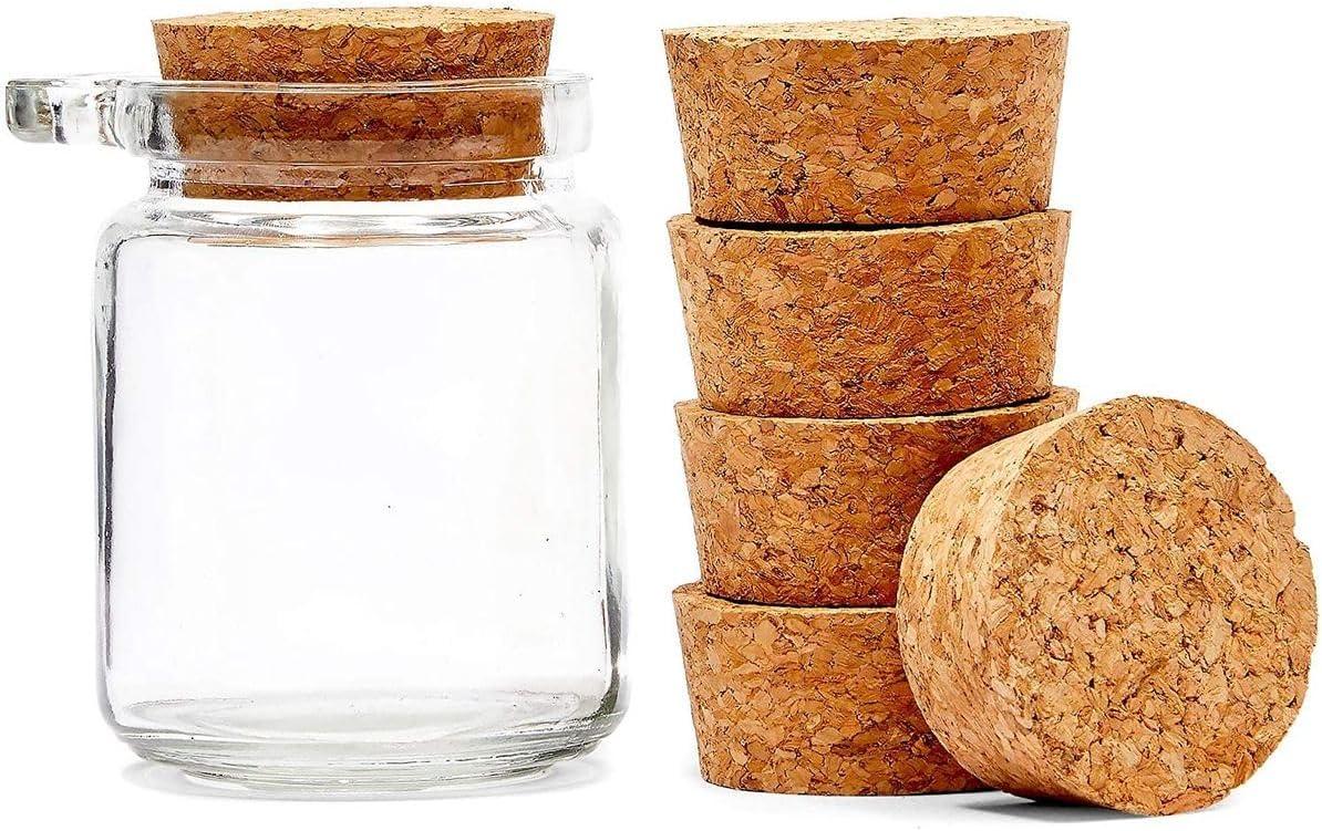 6 Pack Size 28 Tapered Cork Stoppers for Bottles and Jars