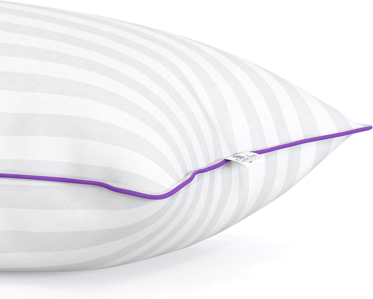 Extra Firm Bed Pillow - The LoftKing by Queen Anne Pillow - High Loft - Superior Luxury Meets Superior Support (King Size)