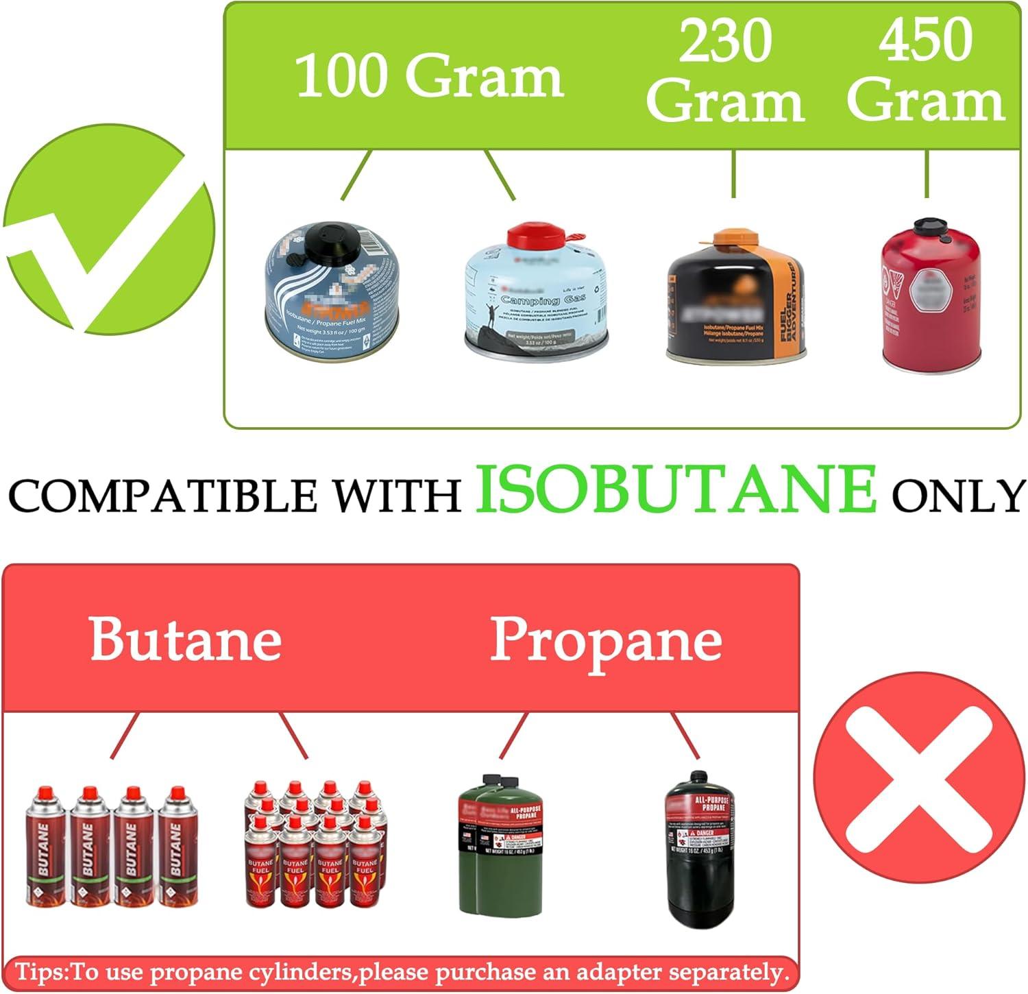 Naturehike 2-in-1 Gas Camping Stove, Frying Pan, Stove with Adjustable Burners, 88.18 oz, Carrying Handle, Portable, Iron SkilletPerfect for Camping & Hiking, Emergency Cooking Stove, Christmas party