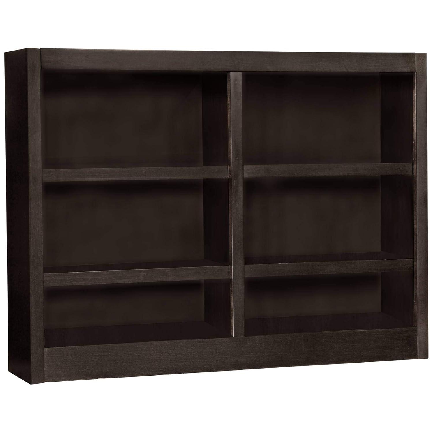 Concepts in Wood Book Shelf - Wood Bookcase Furniture 48 x 36" - Espresso