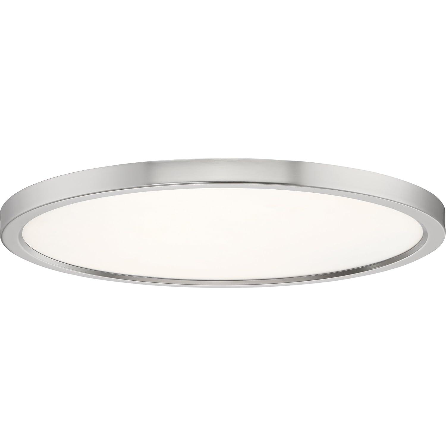 Quoizel Lighting Outskirts 1 - Light Flush Mount in  Brushed Nickel