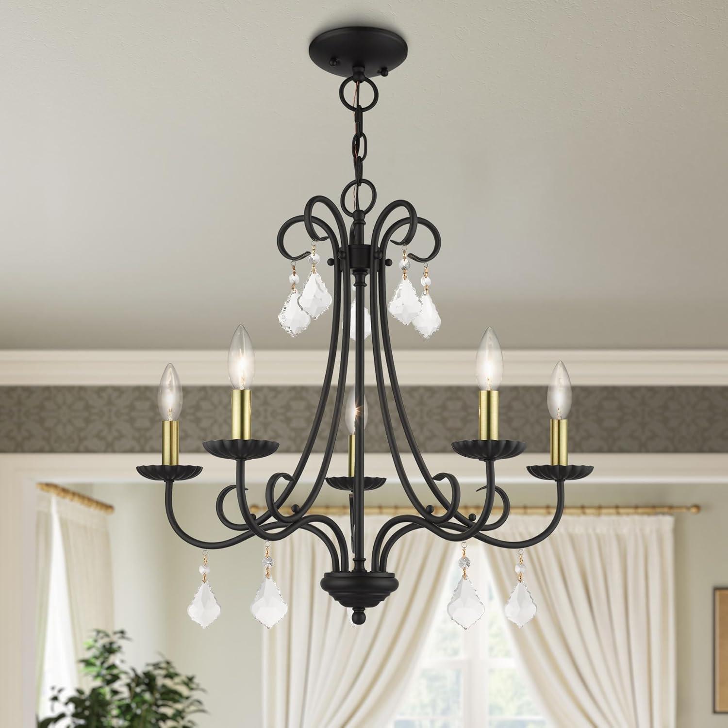 Livex Lighting Daphne 5 - Light Chandelier in  Brushed Nickel