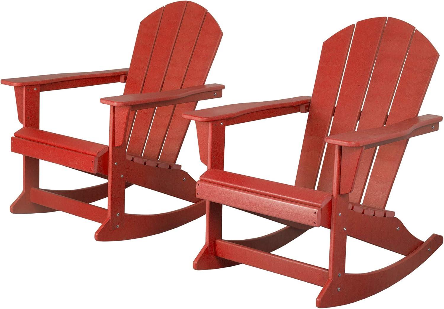 WestinTrends  Outdoor Patio Porch Rocking Adirondack Chair