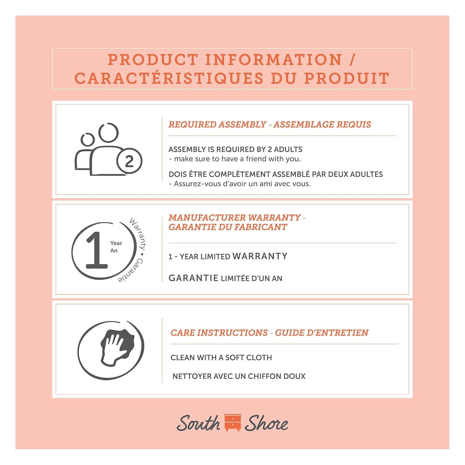 South Shore Sweedi Platform Standard Bed by South Shore