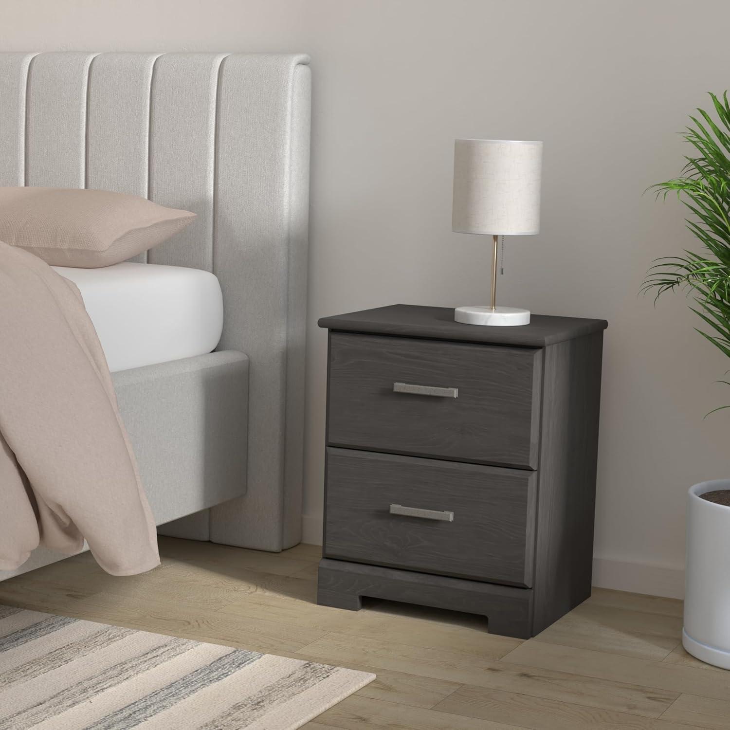 Signature Design by Ashley Casual Belachime 2 Drawer Nightstand, Black