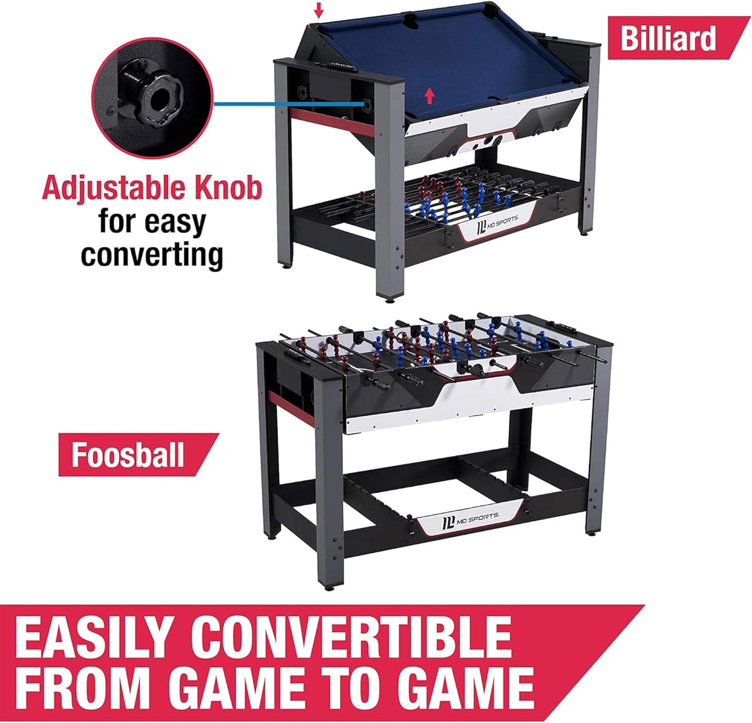 MD Sports Md Sports 48 Inch 2 In 1 Swivel Table