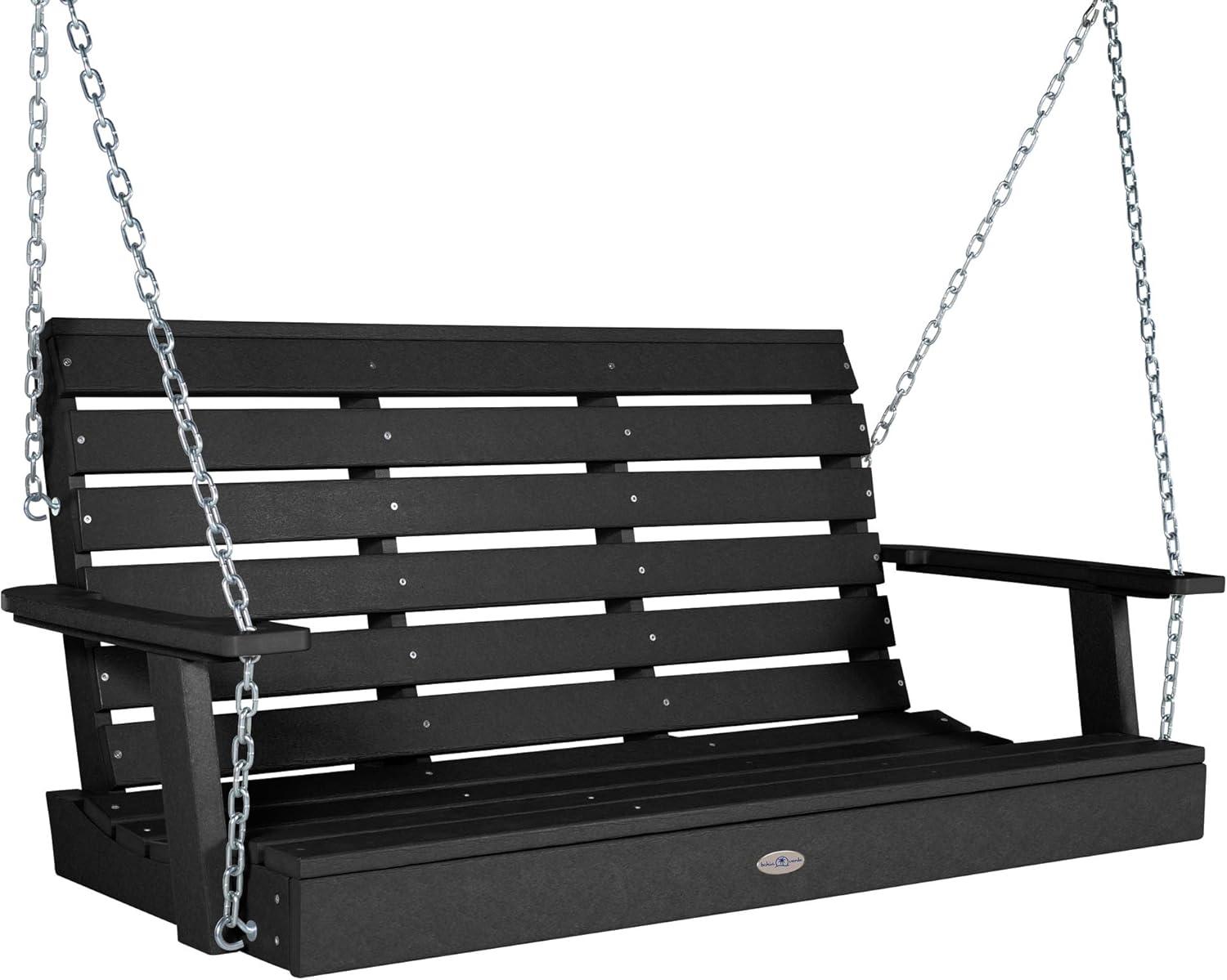 Bahia Verde Outdoor S Riverside Porch Swing 4ft Black Sand