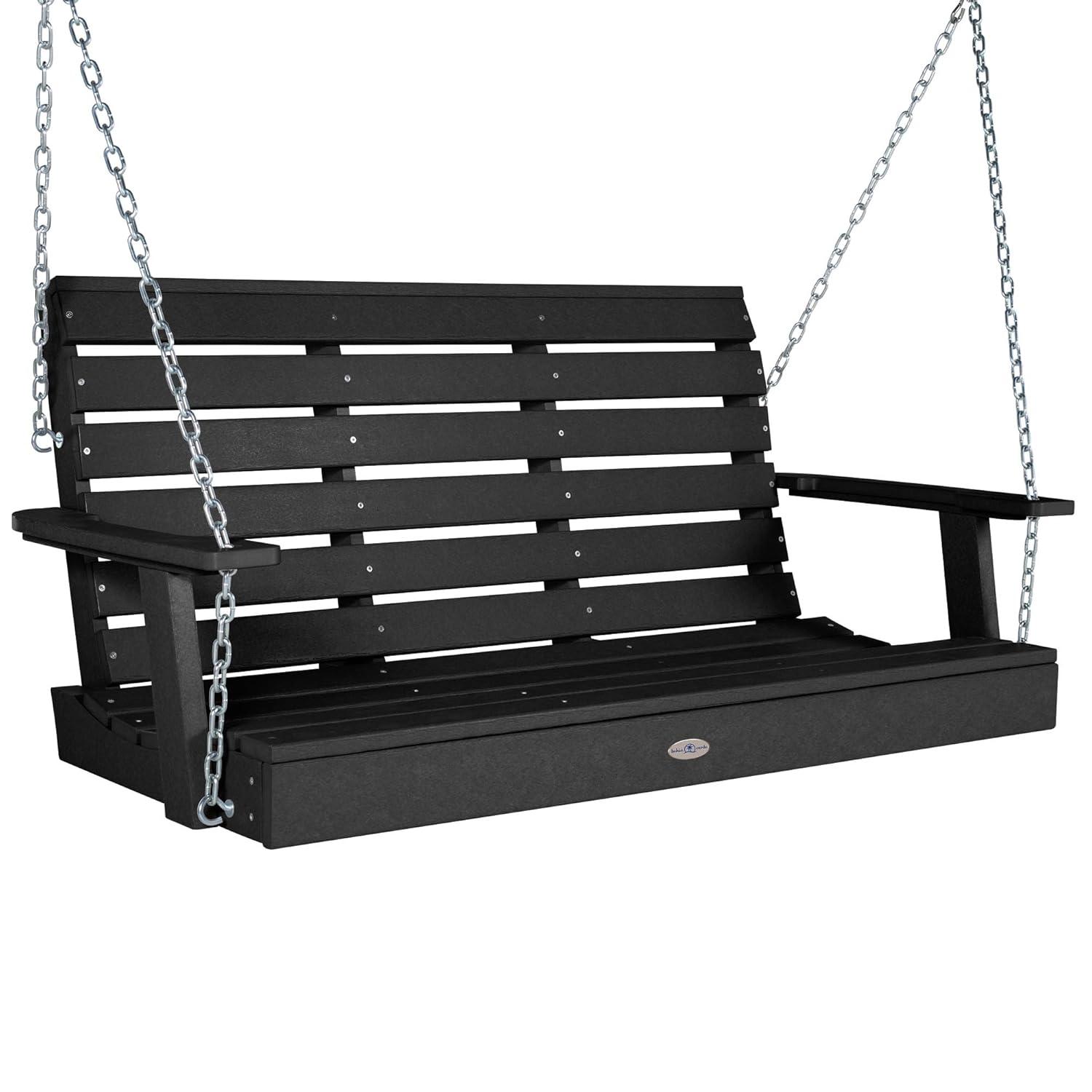 Bahia Verde Outdoor S Riverside Porch Swing 4ft Black Sand