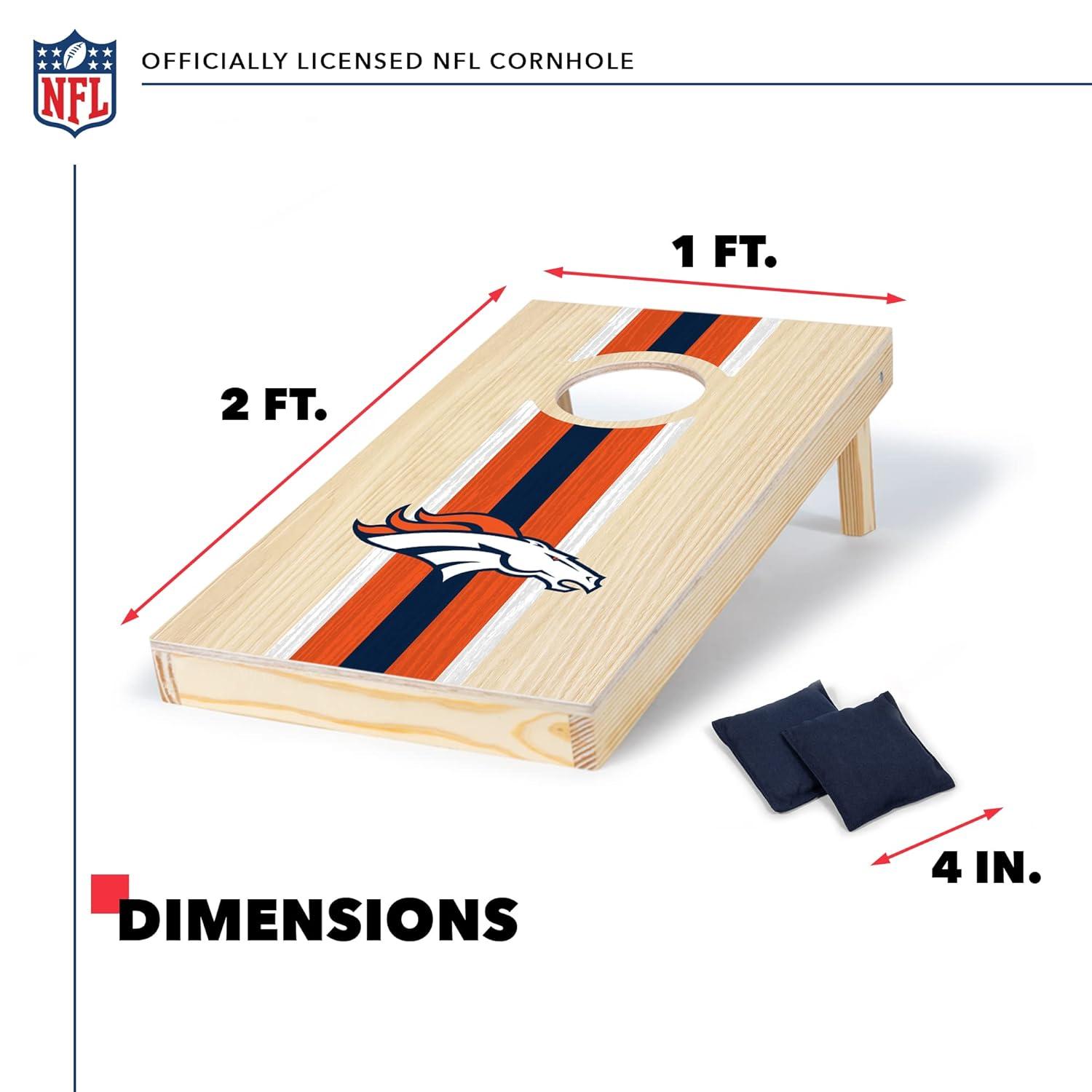NFL Denver Broncos 1'x2' Wood Cornhole Set