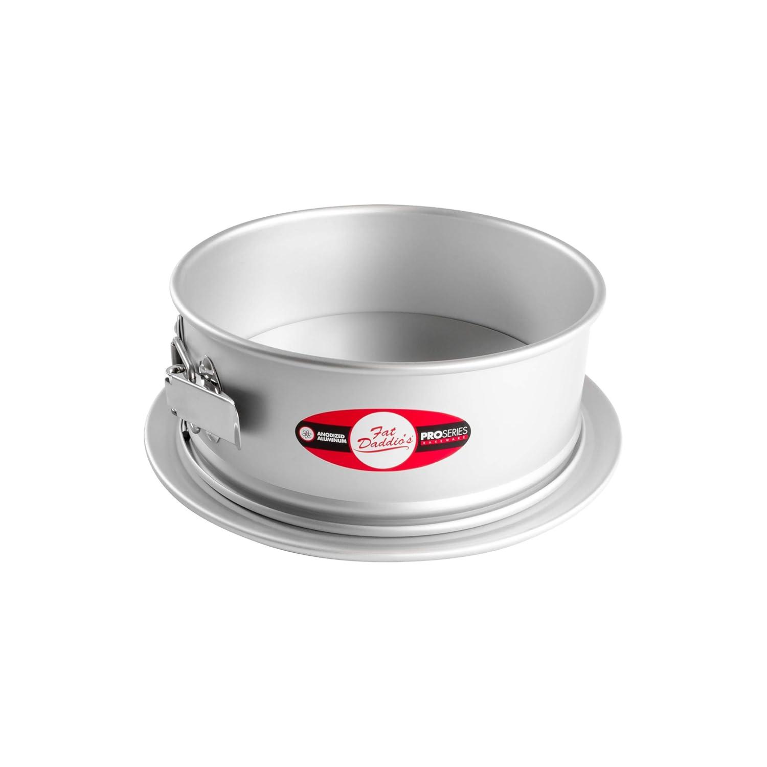 Fat Daddio's PSF-103 Anodized Aluminum Springform Pan, 10 x 3 Inch, Silver