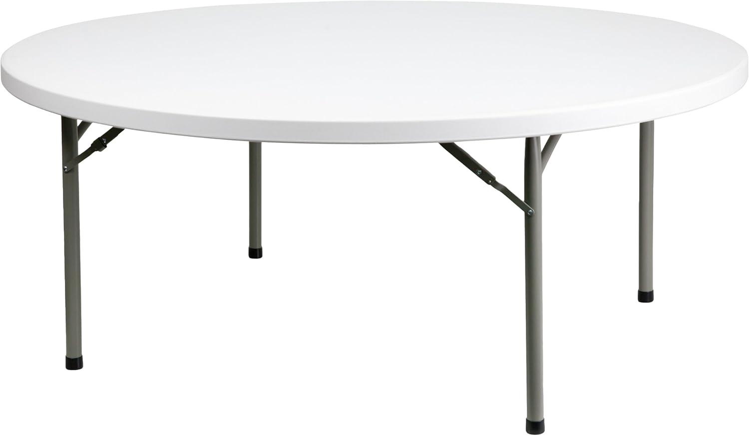 Noah 6-Foot Round Plastic Banquet Folding Table - Event Table