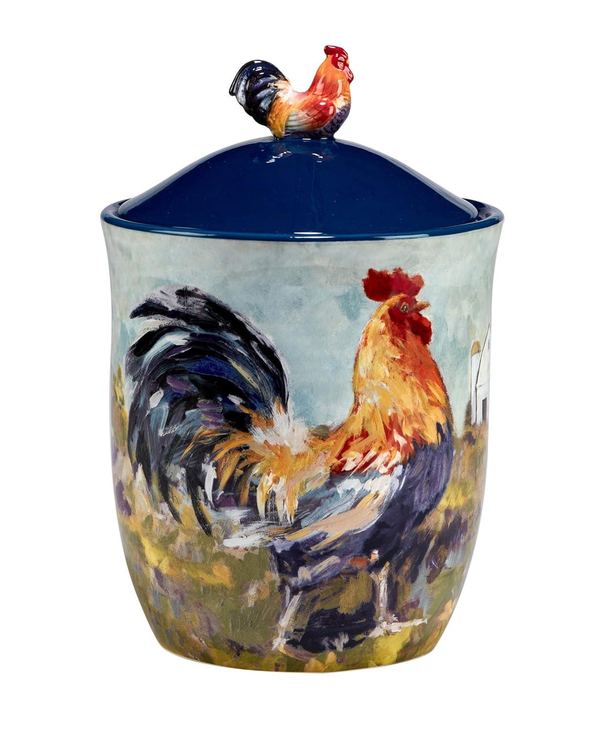 Certified International Certified International Rooster Meadow 3Pc Canister Set
