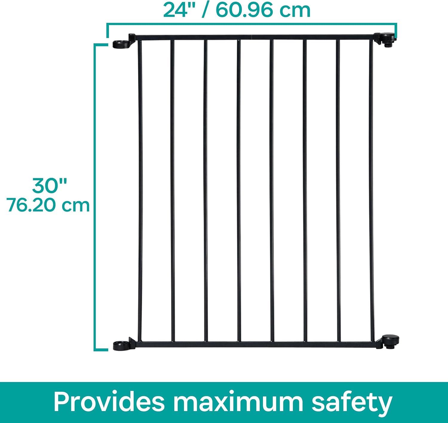 Kidco Black 24" Extension for Configure or Hearth Gate for Child Safety