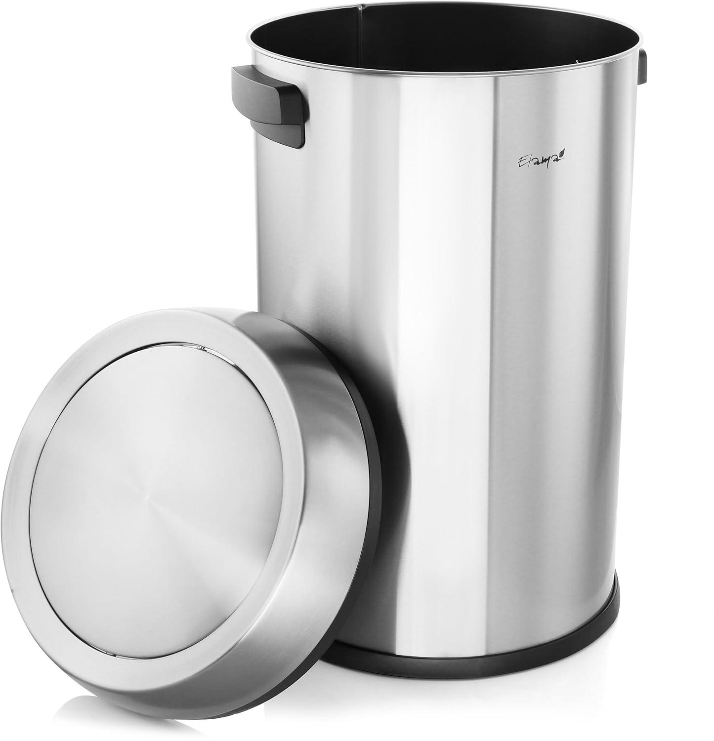 Steel Swing Lid Trash Can - 17 Gallons