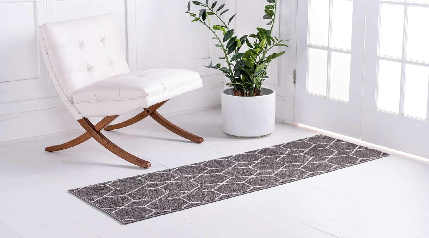 Unique Loom Trellis Frieze Geometric Trellis Indoor Woven Area Rug