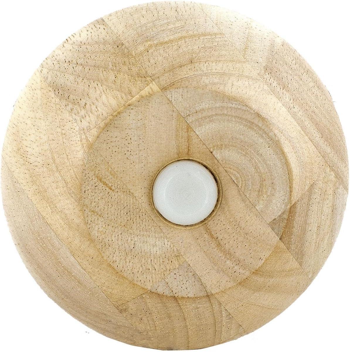 4 in x 4-7/8 Solid Hardwood Round Bun Foot