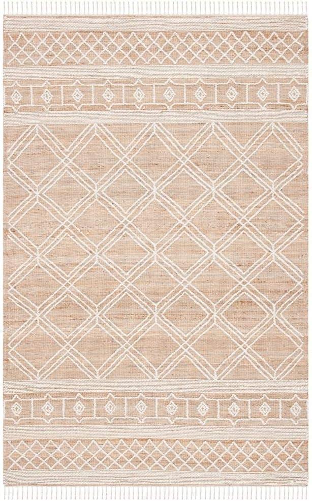 Kilim KLM454 Hand Woven Area Rug - Natural/Ivory - 3'x5' - Safavieh.