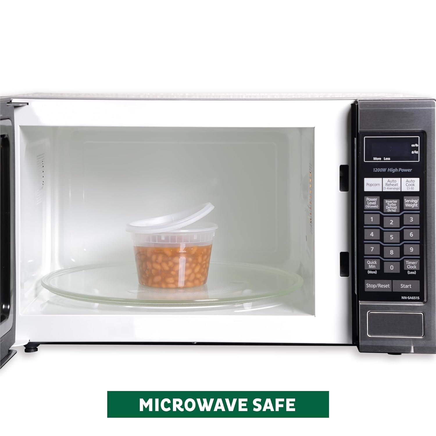 Freshware Contenedores de Almacenamiento de Alimentos Contenedores de Plástico con Tapas, Limo, Sopa, Contenedores de Preparación de Comidas / Libre de BPA / Apilable / a Prueba de Fugas / Microondas/lavavajillas/seguro para Congelador